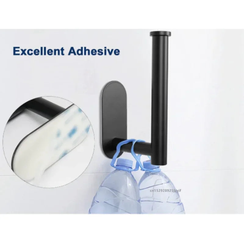 Toiletrolhouder zonder boren, RVS