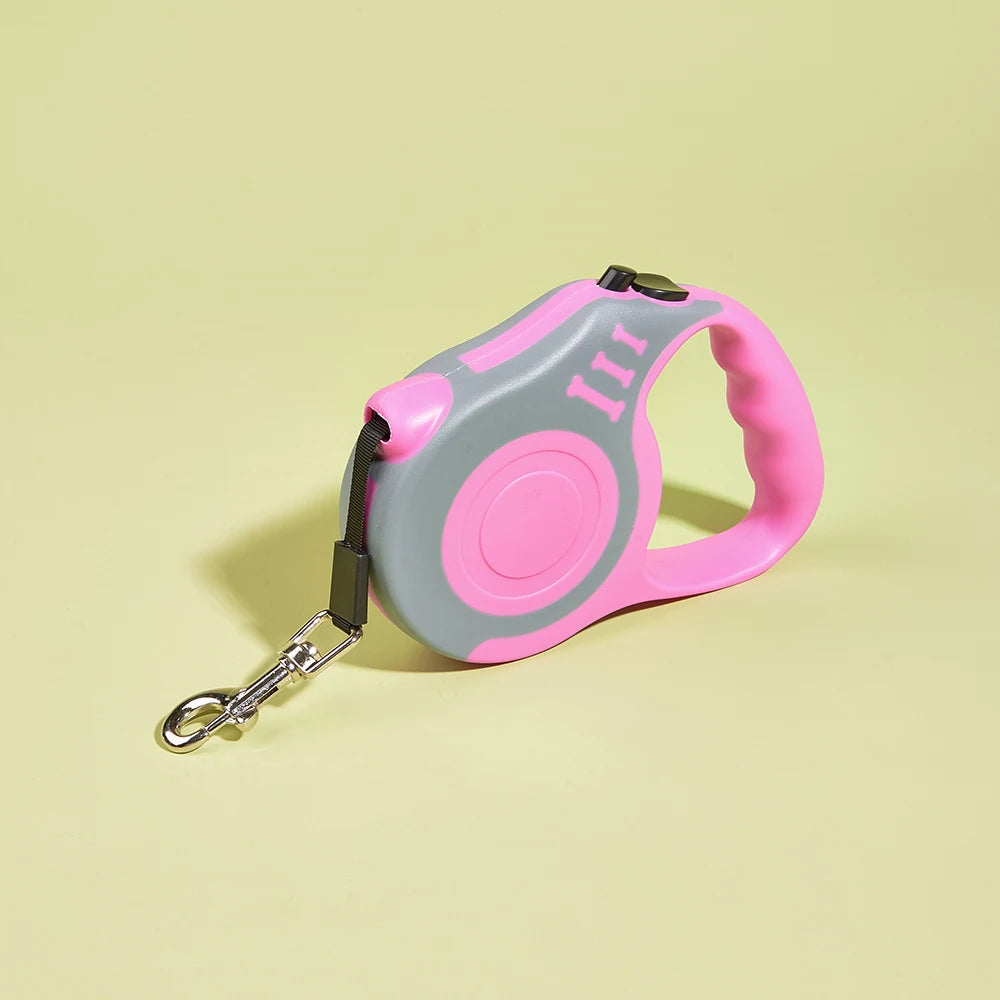 Intrekbare Hondenriem 3m, Sterke Nylon Automatische Riem voor Kleine en Middelgrote Honden