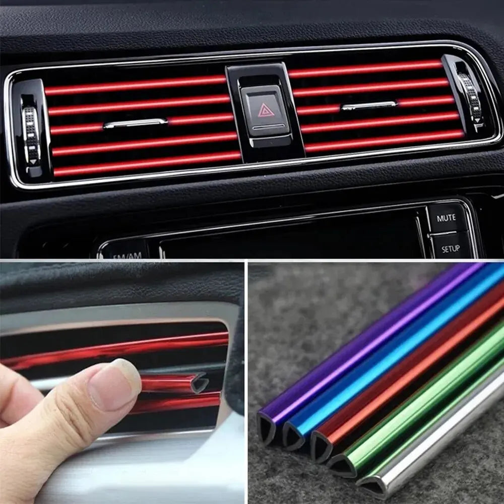 Decoratieve Sierstrips voor Auto Airco Ventilatierooster, Set van 10