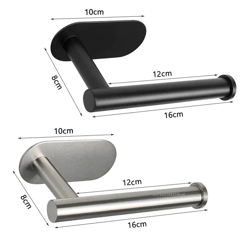 Toiletrolhouder zonder boren, RVS