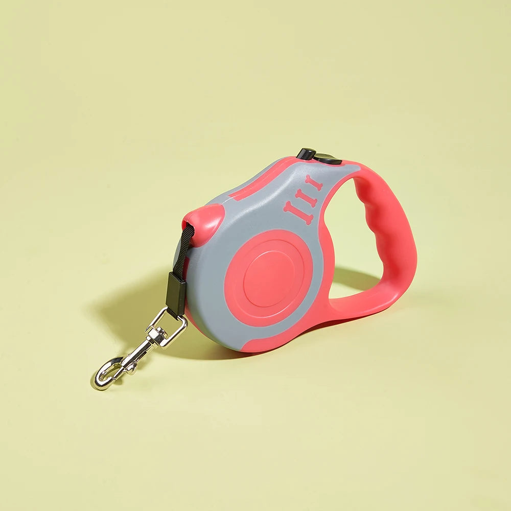 Intrekbare Hondenriem 3m, Sterke Nylon Automatische Riem voor Kleine en Middelgrote Honden