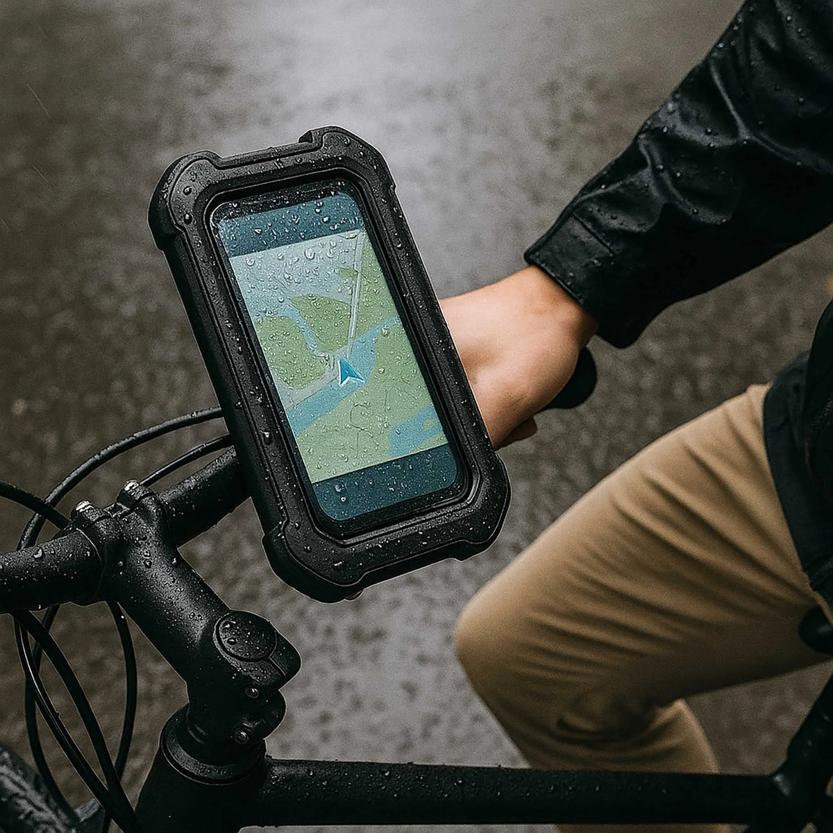 Waterdichte Fietshouder voor Telefoon met GPS Stuurbevestiging