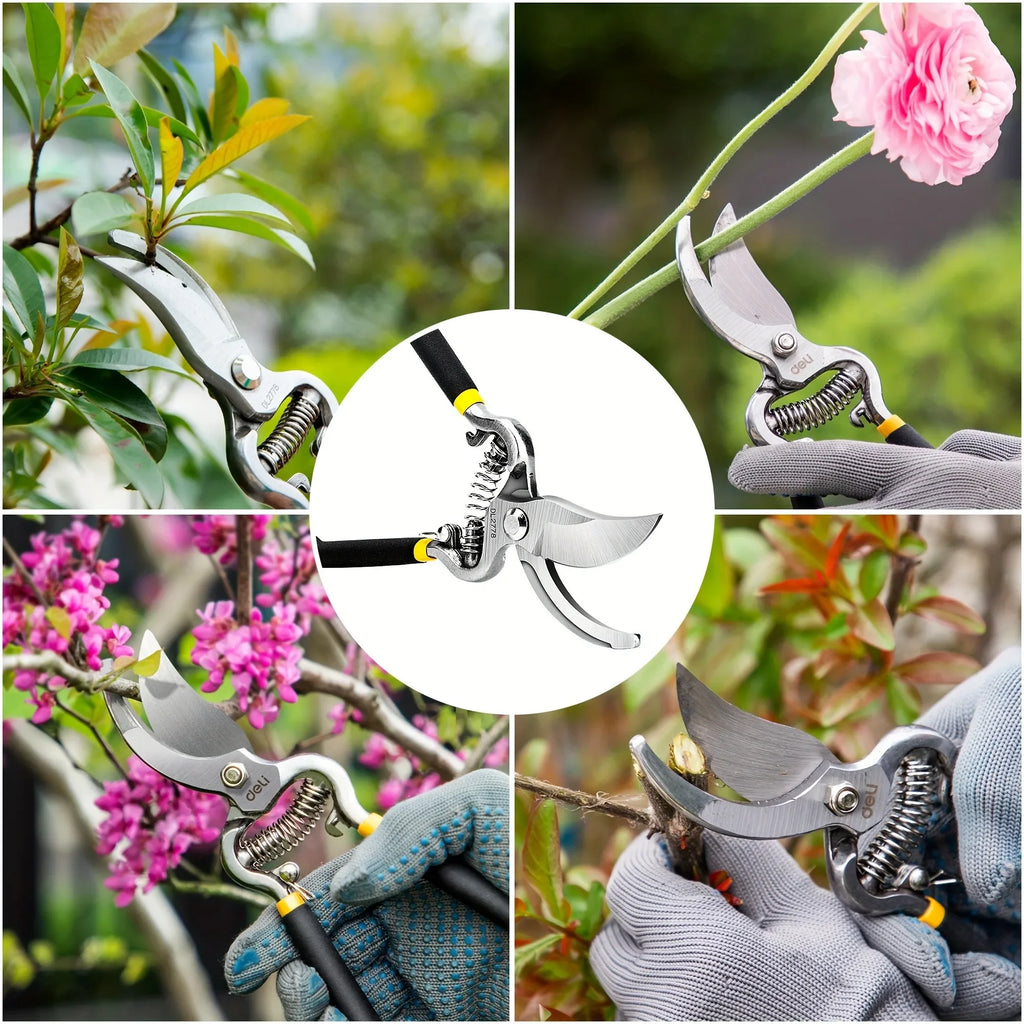 Snoeischaar Roestvrij Staal, Gebogen Mes, 8 Inch Tuinschaar