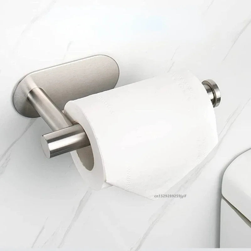 Toiletrolhouder zonder boren, RVS