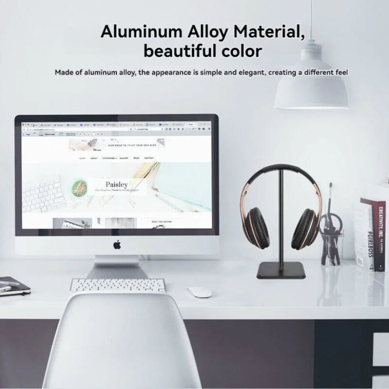 Aluminium Koptelefoonstandaard voor Bureau