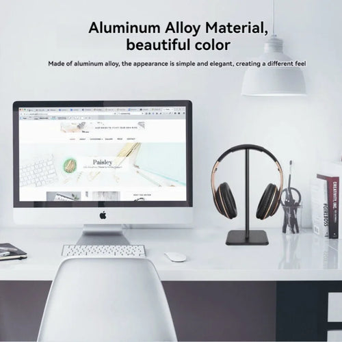 Aluminium Koptelefoonstandaard voor Bureau