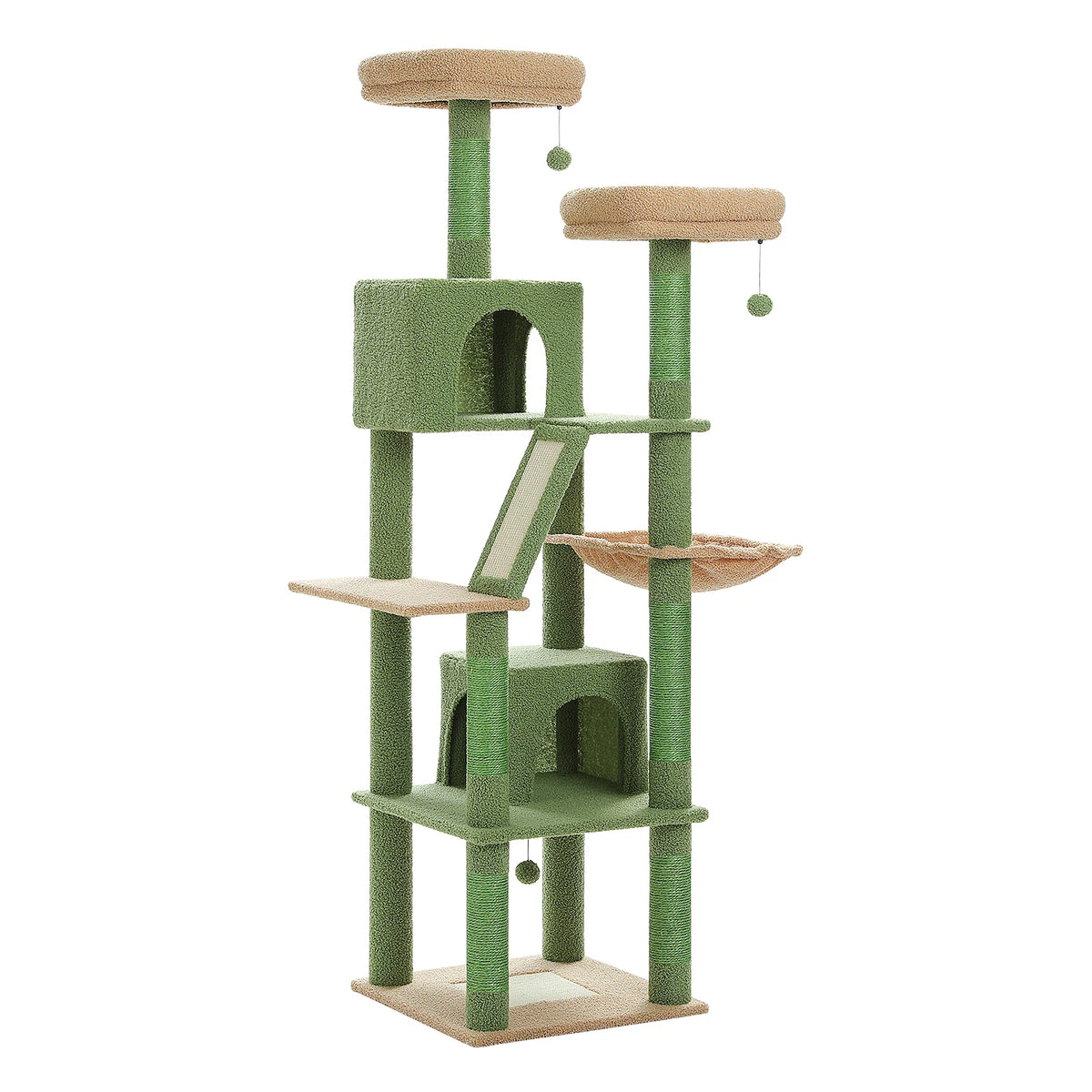 Grote kattenboom met krabpalen, 180 cm