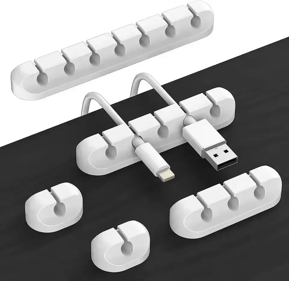 Siliconen Kabelorganizer voor Bureau, Zelfklevend