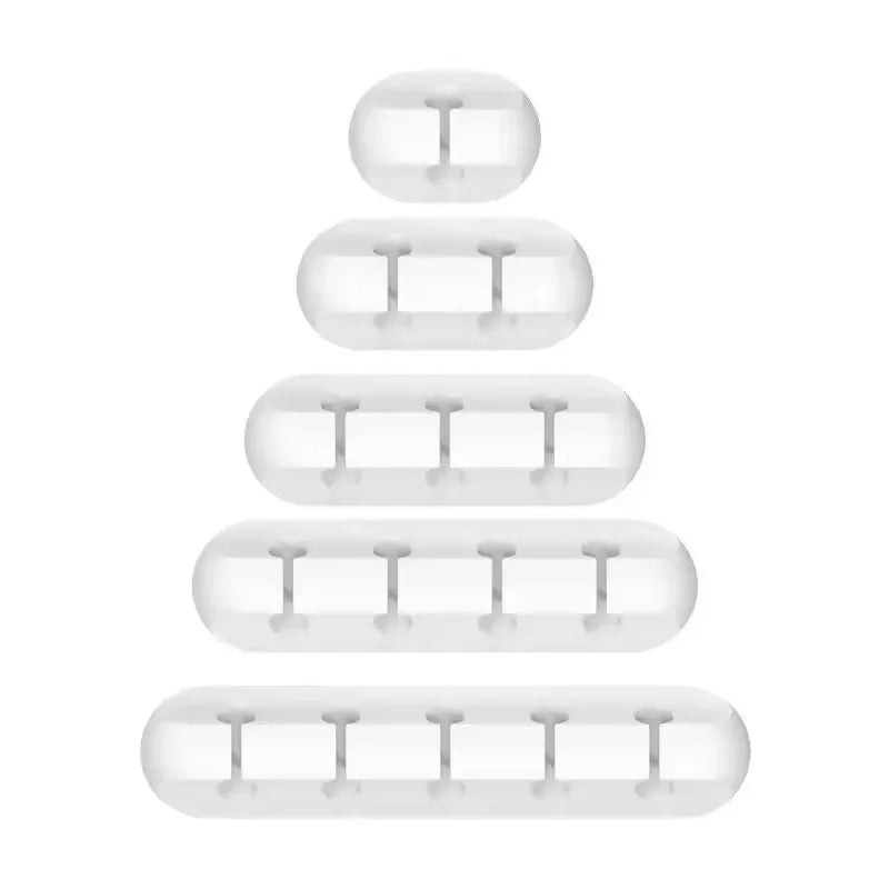 Siliconen Kabelorganizer voor Bureau, Zelfklevend