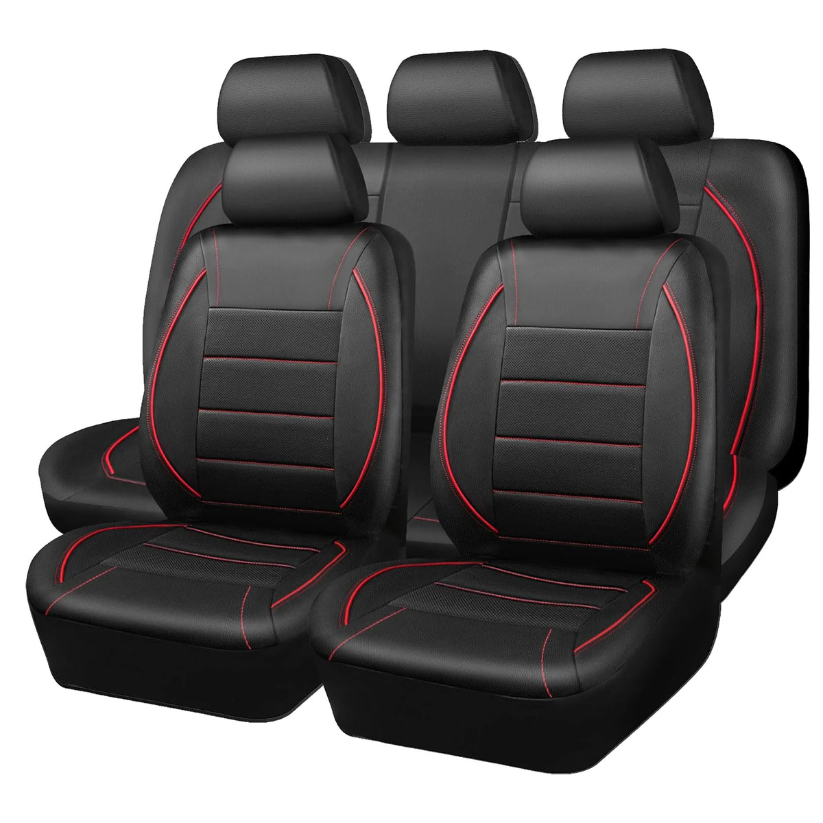Universele Lederlook Autostoelhoezen, Set of Voorstoelen