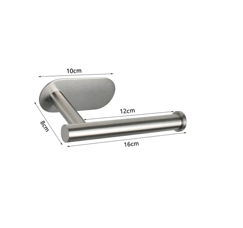 Toiletrolhouder zonder boren, RVS