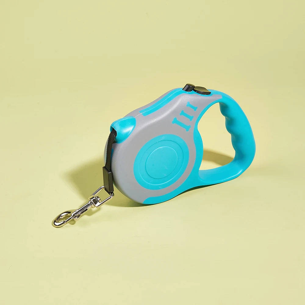 Intrekbare Hondenriem 3m, Sterke Nylon Automatische Riem voor Kleine en Middelgrote Honden