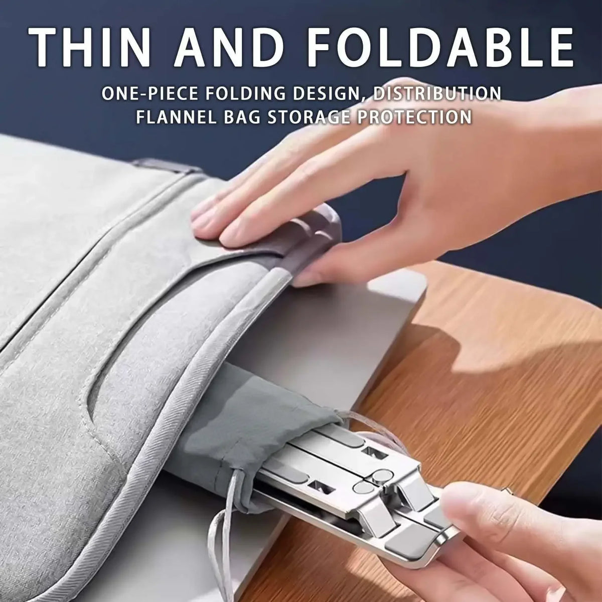 Verstelbare Aluminium Laptopstandaard, Inklapbaar