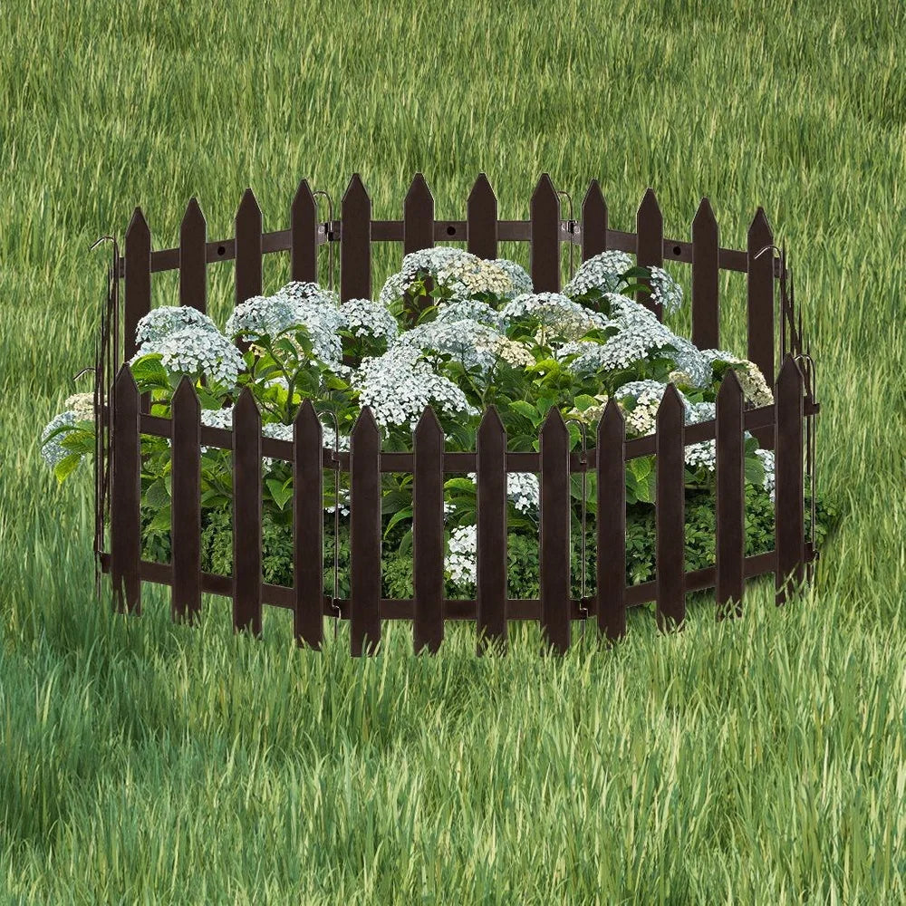 Tuinhek Bruin, 30x30 cm, Set van 10