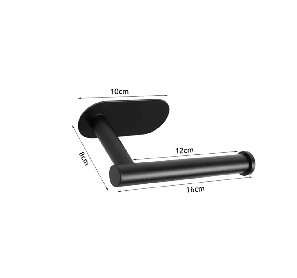 Toiletrolhouder zonder boren, RVS